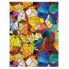 Privacy Window Film Stained Glass Window Film Decorative Static Cling Window Film Non-Adhesive Glass Film,12x39 inches