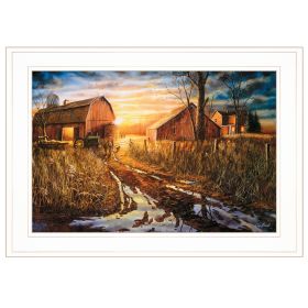 "Days Not Forgotten Collection" By Jim Hansen,, Ready to Hang Framed Print, White Frame