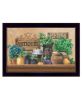 "Antiques & Herbs" by Artisan Ed Wargo, Ready to Hang Framed Print, Black Frame