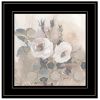 "Transitional Blooms I" By Stellar Design Studio, Ready to Hang Framed Print, Black Frame