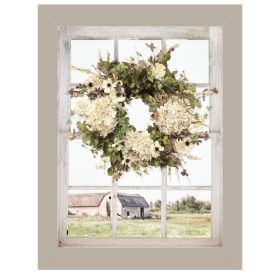 "Pleasant View" by Lori Deiter, Ready to Hang Framed Print, Sand Window-Style Frame