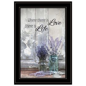 "Where There is Love" by Lori Deiter, Ready to Hang Framed Print, Black Frame