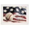 "Baseball - Playing the Game" by Lori Deiter, Ready to Hang Framed Print, White Frame