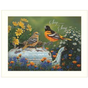 "Tea Time" by Kim Norlien, Ready to Hang Framed Print, White Frame