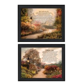 "Celebration of Life Collection" 2-Piece Vignette By Robin-Lee Vieira, Printed Wall Art, Ready To Hang Framed Poster, Black Frame