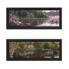 "Lake Panoramic Beauty Collection" 2-Piece Vignette By Kim Norlien, Printed Wall Art, Ready To Hang Framed Poster, Black Frame