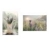 "Bloom Where You are Planted" 2-Piece Vignette by Lori Deiter, White Frame