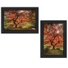 "First Colors of Fall II" 2-Piece Vignette by Moises Levy, Black Frame