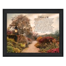 "Celebration of Life" By Robin-Lee Vieira, Printed Wall Art, Ready To Hang Framed Poster, Black Frame