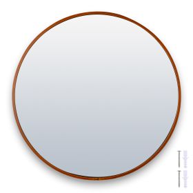 Bathroom Wooden Roound Mirror