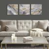 Glitter and Gold Foil Abstract Triptych 3-piece Canvas Wall Art Set