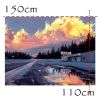 Sunset Landscape Backdrop Wall Hanging Tapestry Rental House Wall Decor Tapestry Oil Painting Room Bedroom Bedside Wall Art,59x43 inch