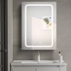 30x20 inch LED Bathroom Medicine Cabinet Surface Mounted Cabinets With Lighted Mirror White Right Open