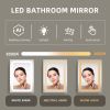 30x20 inch LED Bathroom Medicine Cabinet Surface Mounted Cabinets With Lighted Mirror White Right Open