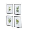 Set of 4 Botanical Flower Wall Art, Home Decor for Living Room, Dining Room, Bedroom, Hallway, 20" x 28"