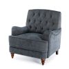 Butner Tufted Arm Chair - Navy