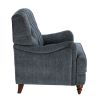 Butner Tufted Arm Chair - Navy