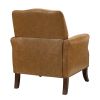 Jonathas Vegan Leather Armchair-CAMEL