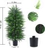 Two artificial cedar trees, 3 feet, artificial trees with UV protection artificial trimming