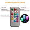 3Pcs Flameless Candles Votive Candles Wireless Battery Operated LED Flickering Candles w/ Remote Control Timer