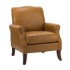 Jonathas Vegan Leather Armchair-CAMEL