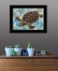 "Sea Turtles Collage II" by Stellar Design Studio, Ready to Hang Framed Print, Black Frame