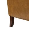 Jonathas Vegan Leather Armchair-CAMEL