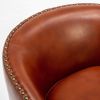 Trenton Swivel Arm Chair - Caramel