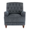 Butner Tufted Arm Chair - Navy