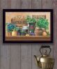 "Antiques & Herbs" by Artisan Ed Wargo, Ready to Hang Framed Print, Black Frame