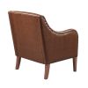 Faux Leather Accent Chair