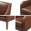 Faux Leather Accent Chair