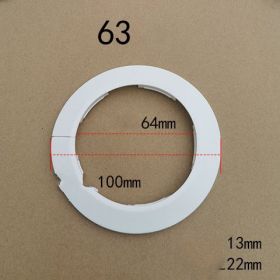 Water Pipe Decoration Ring Wall Hole Air-conditioning Hole Decoration Cover (Option: 63white)