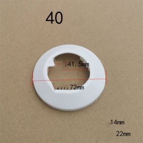 Water Pipe Decoration Ring Wall Hole Air-conditioning Hole Decoration Cover (Option: 40white)