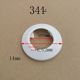 Water Pipe Decoration Ring Wall Hole Air-conditioning Hole Decoration Cover (Option: 34white)