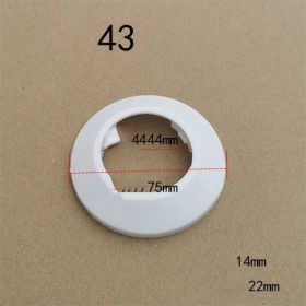 Water Pipe Decoration Ring Wall Hole Air-conditioning Hole Decoration Cover (Option: 43white)