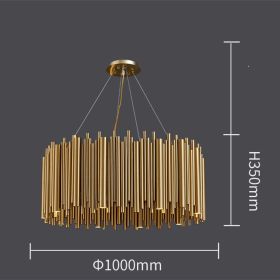 Postmodern Style Villa Duplex Modern Simple Atmosphere Light Luxury Lamps (Option: D1000 H350)