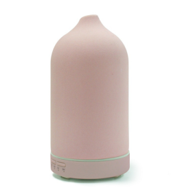 Air Humidifier Dropshipping Ceramic Aroma Diffuser 5 Colors 100ml Ultrasonic Essential Oil Diffuser (Option: UK-Pink)