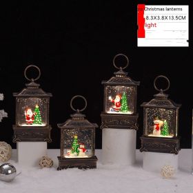 Christmas Decoration Candle Light Desktop (Option: Retro Style Lamp-Christmas Series)