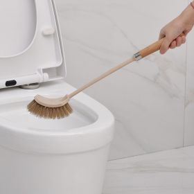 Wooden Household Handle Toilet Brush Cleaning Tools Bathroom Cleaning Brush Kitchen Floor Cleaner Brushes (Option: 862018)