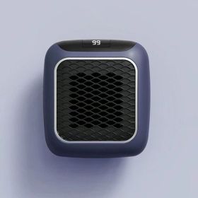 Mini Fan Heater Wall-mounted Dormitory Warm Artifact (Option: Blue-National Standard-1PCS)