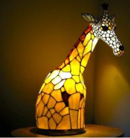 Magic Strange Animal Image Sculpture Colorful Light Ornaments (Option: Giraffe-Small Size 15cm)