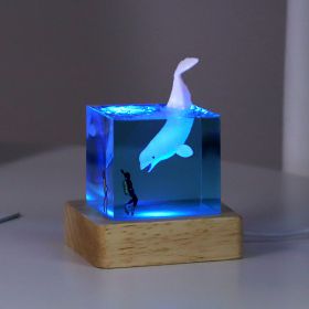 Cube Decoration Luminous Mini Small Night Lamp (Option: A-USB)