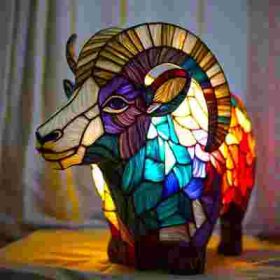 Magic Strange Animal Image Sculpture Colorful Light Ornaments (Option: Sheep-Small Size 15cm)