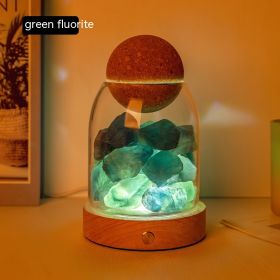 Aromatherapy Oil Fragrant Stone Indoor Small Night Lamp Decoration (Option: 2to3cm-Green Fluorite)