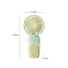 Handheld Fan Simple Mini USB Rechargeable Little Fan Portable Outdoor Student Small Electric (Option: Yellow Fan)