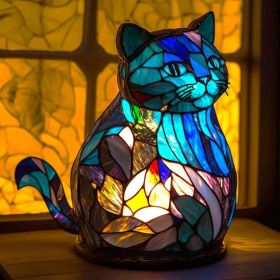 Magic Strange Animal Image Sculpture Colorful Light Ornaments (Option: Magic Cat-Small Size 15cm)