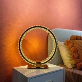 Cozy And Romantic Bedroom Decorative Table Lamp Bedside (Option: Three Color Light-Intrinsic Color Of Copper)