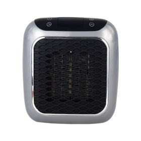 Mini Fan Heater Wall-mounted Dormitory Warm Artifact (Option: Gray-National Standard-1PCS)