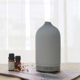 5 Colors Humificador  Ceramic Aroma Diffuser Ultrasonic Diffusers Ceramic Humidifier (Option: EU-Grey blue)